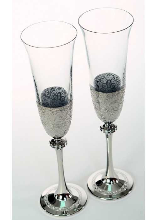 Wedding champagne glasses