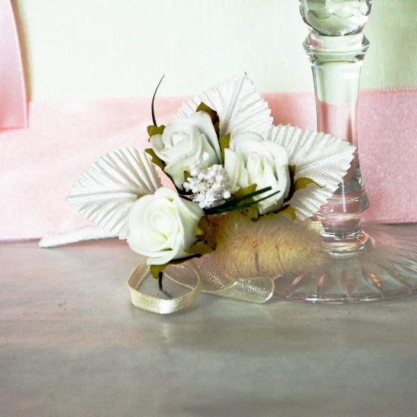 Handmade wedding boutonniere