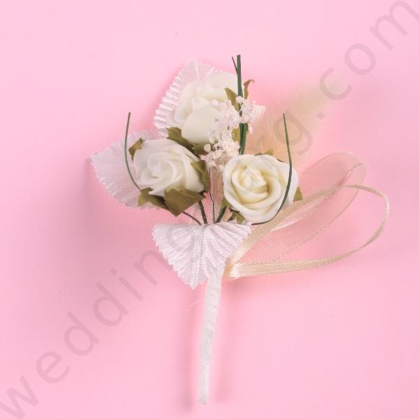 Handmade wedding boutonniere