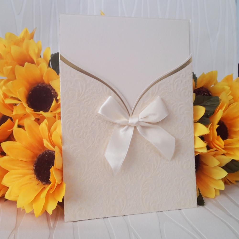 Luxury invitations from velvet cardboard with velvet elements