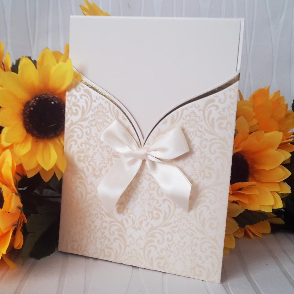 Luxury invitations from velvet cardboard with velvet elements
