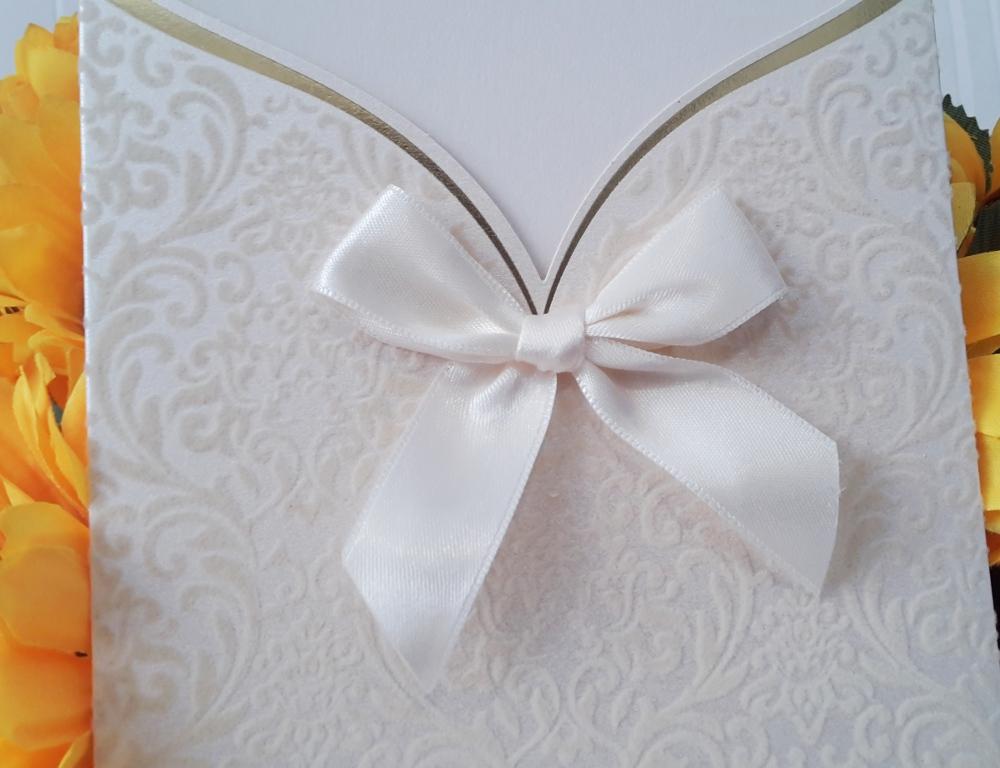 Luxury invitations from velvet cardboard with velvet elements