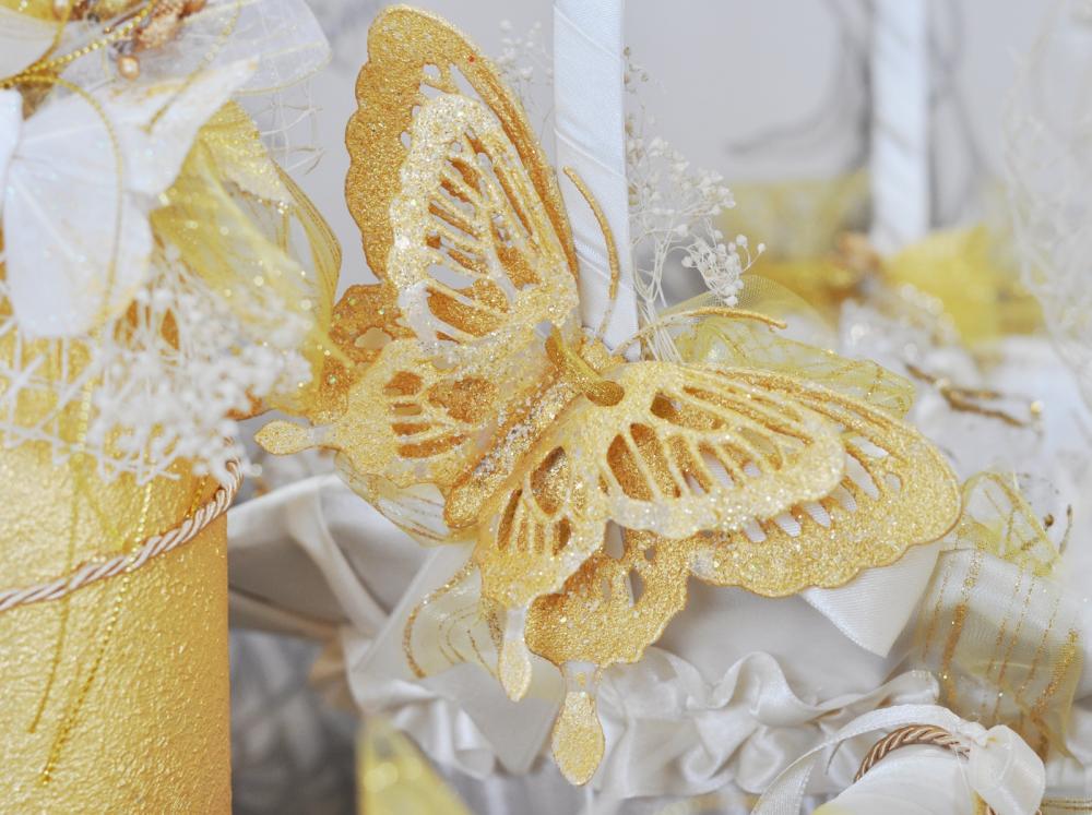 Wedding accessory set with enchanting butterflies
